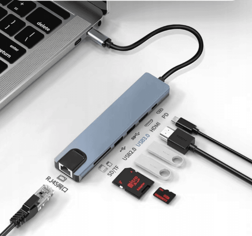 USB-C 8-w-1 HDMI 4K SD Macbook